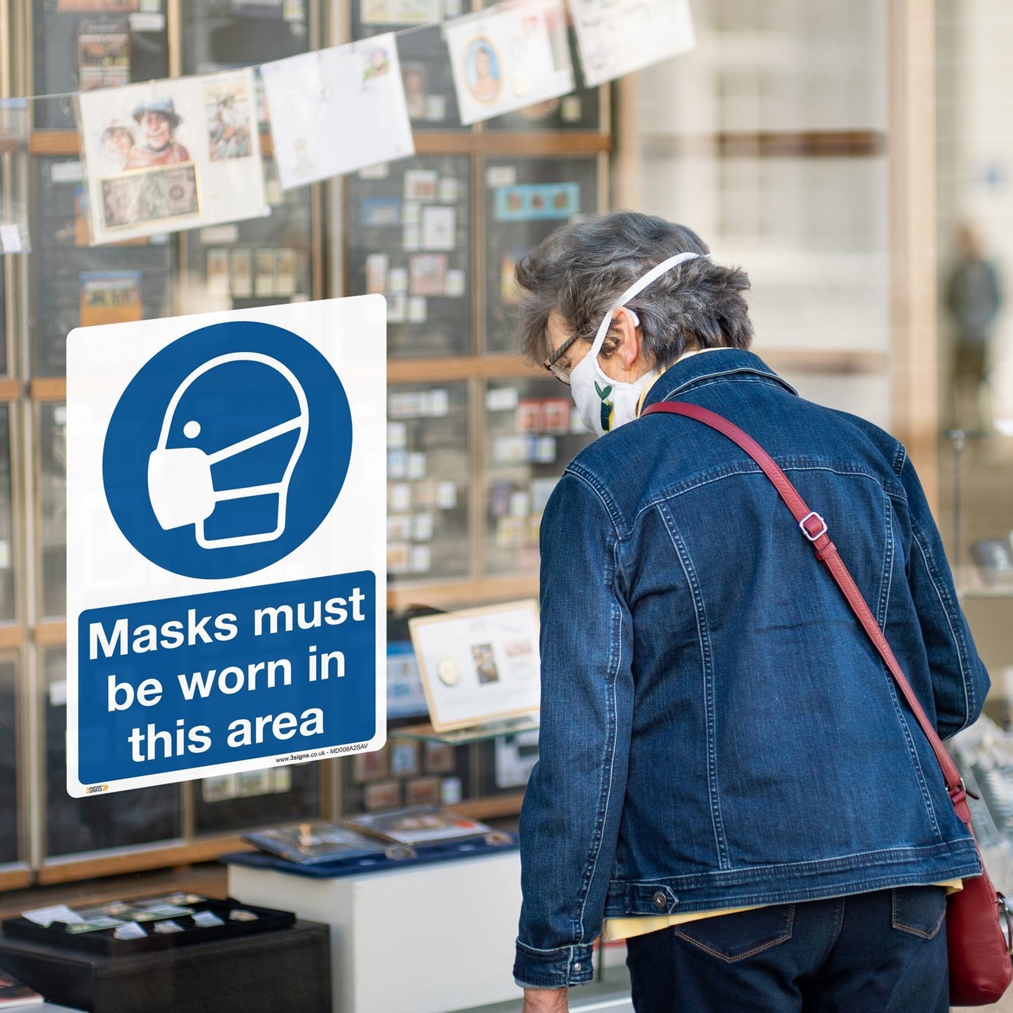 Face Masks Must Be Worn In This Area Safety Sign