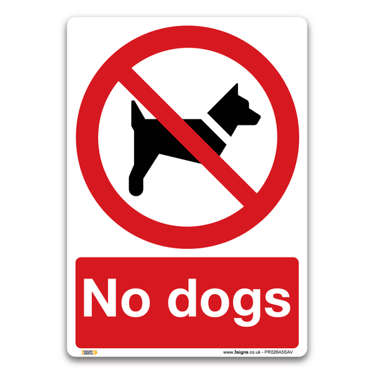 No Dogs – Education & Public Sector – Sign